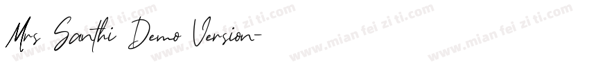 Mrs Santhi Demo Version字体转换